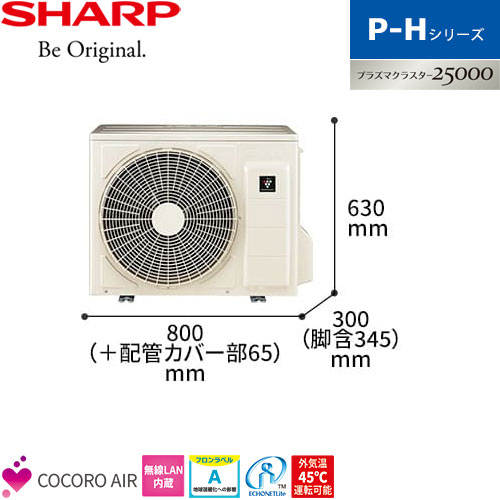 AY-P63H2-Wの室外機・リモコン・パネル