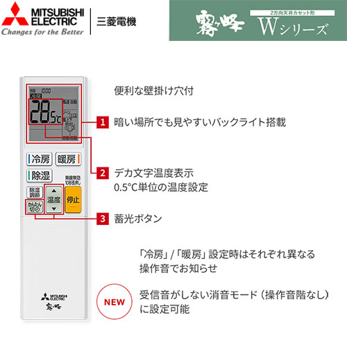MLZ-W5026ASの室外機・リモコン・パネル
