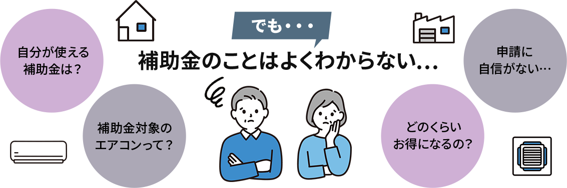 でも補助金のことはよくわからない…