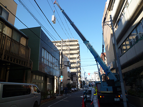 クレーン作業風景