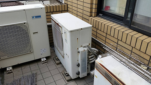 既存室外機の周辺状況
