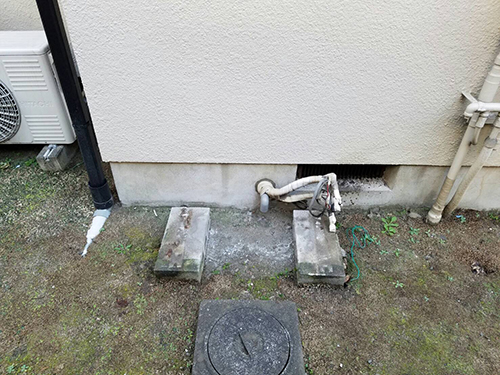 室外機を撤去