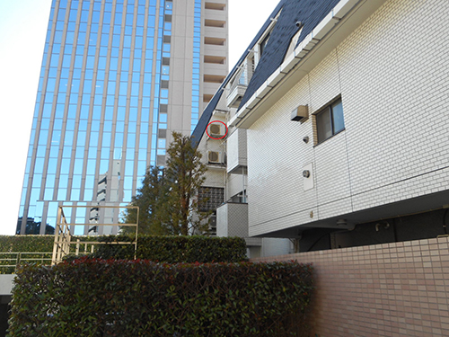 室外機を引いて見た様子