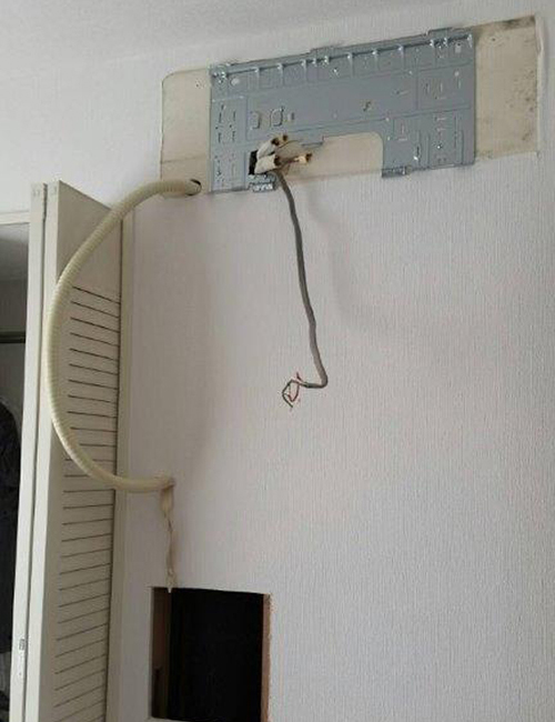 隠蔽配管作業室内側