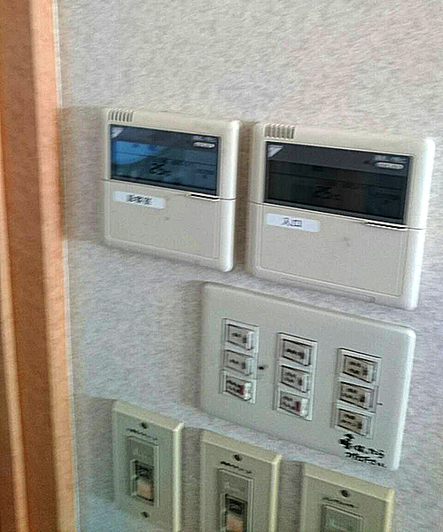入替え前のリモコン