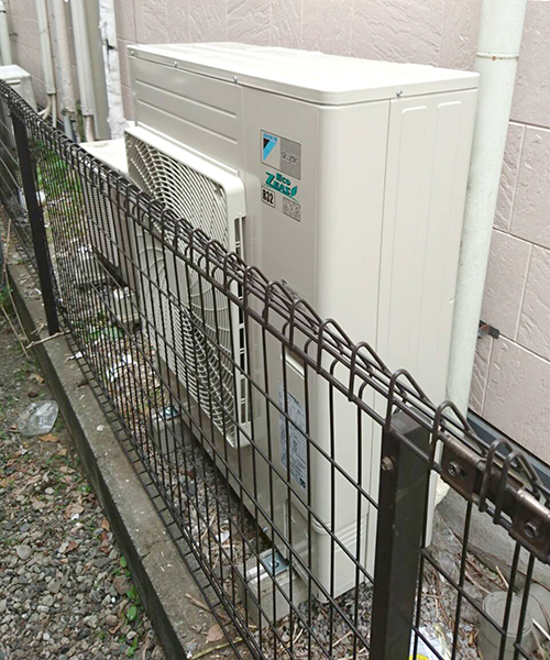 室外機設置完了