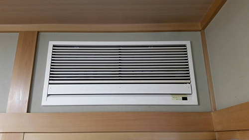室外機真空引き中