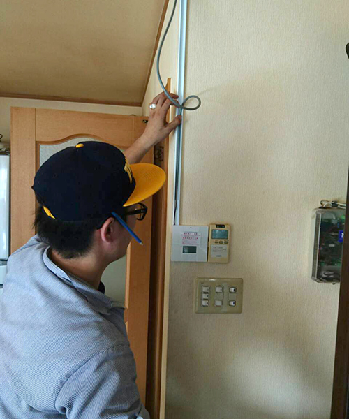 既設室外機撤去後