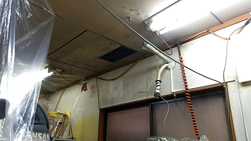 埋込形から壁掛形への入れ替え完了