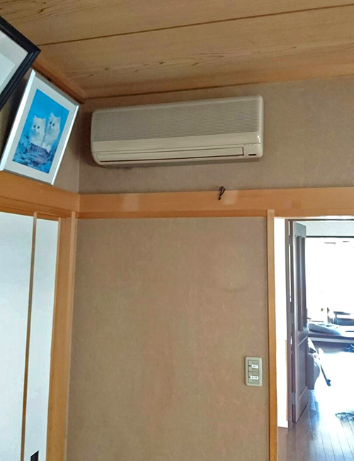 既存の壁掛形室内機1台目