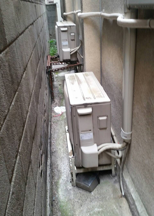 室外機撤去前