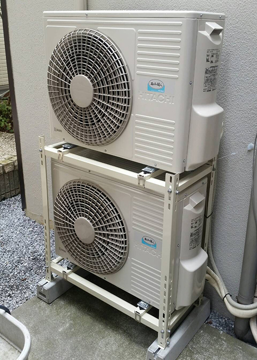 新規室外機取付