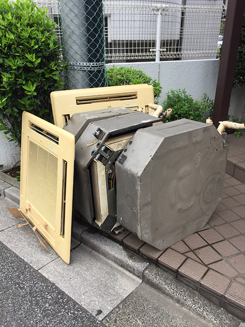 撤去した室内機