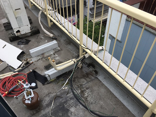 撤去した室外機