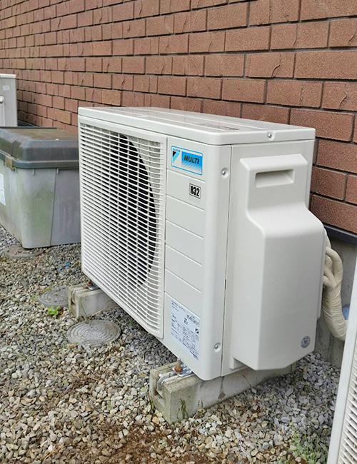 新規室外機交換完了