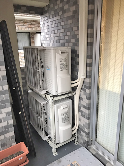 新規室外機交換完了