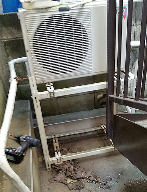 室外機の撤去作業