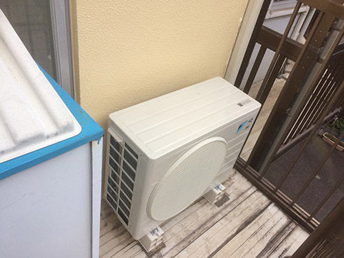 室外機真空引き