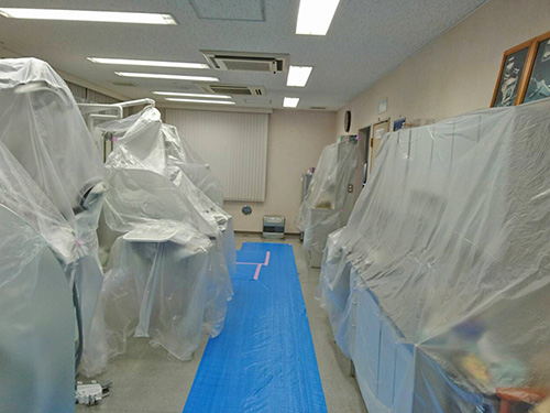 室内機撤去作業
