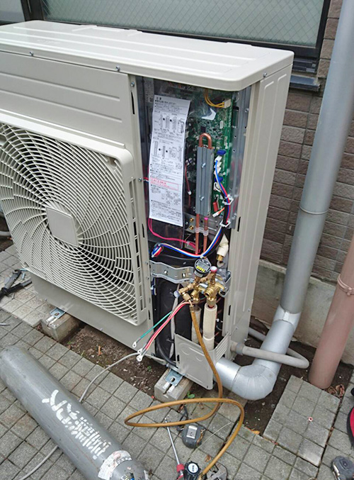 室外機撤去開始