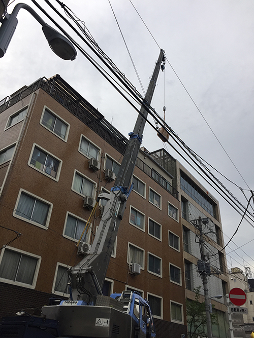 真空引き中