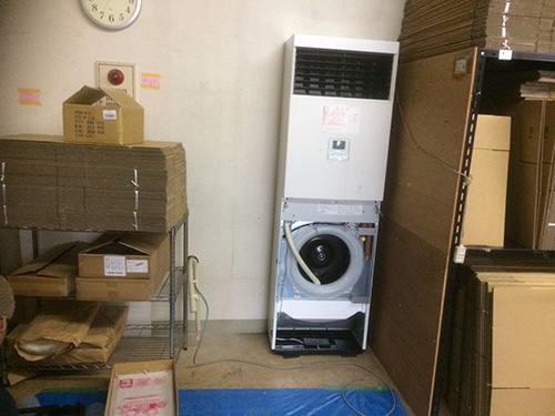 床置形施工中