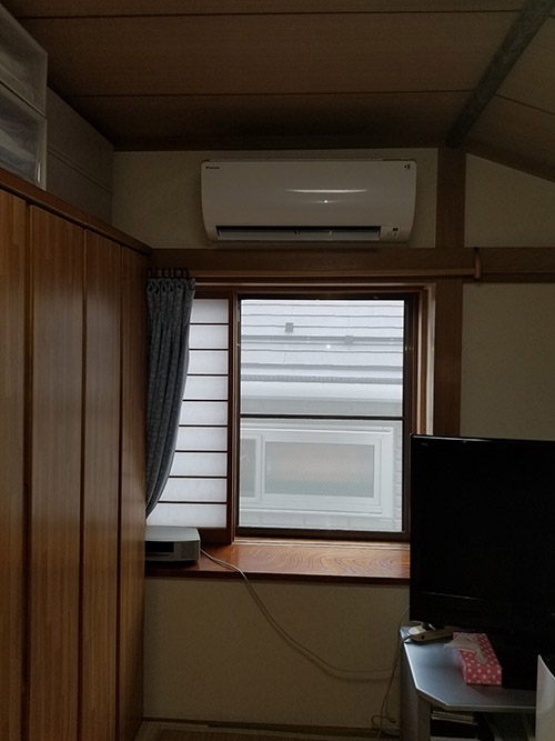 室外機設置完了