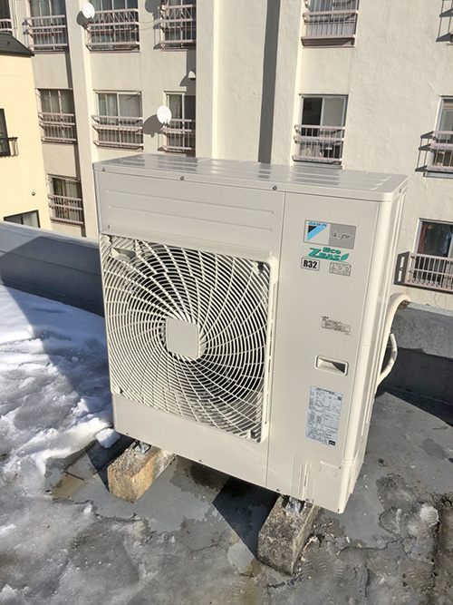 室外機設置完了