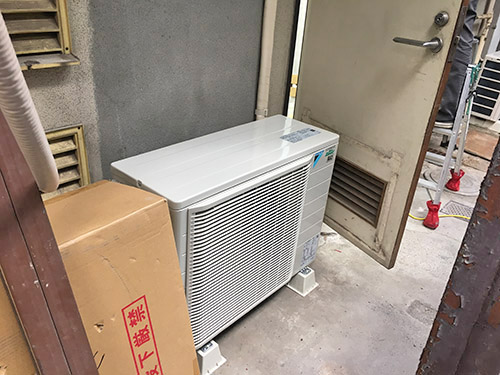 施工後室外機②