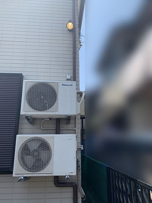 新しい室内機の設置