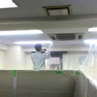 千代田区テナントビルにて天井埋込形4方向エアコン入替え【業務用エアコン】