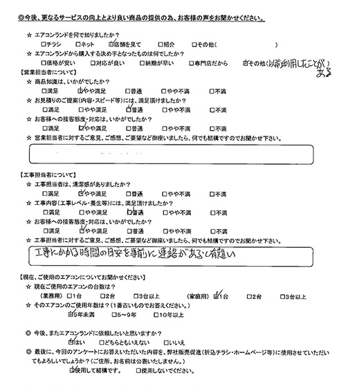 東京都台東区のお客様