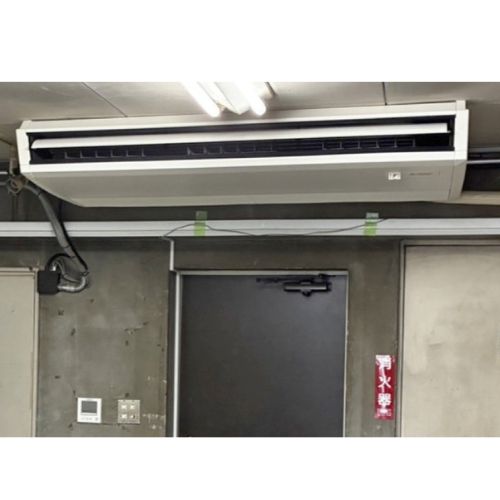 東京都台東区のビルにて三菱電機製天井吊形業務用エアコンの入替え工事【業務用エアコン】